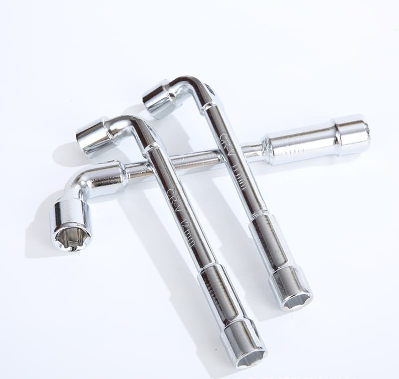 Chromium Plating L-shaped Milled Opening Wrench