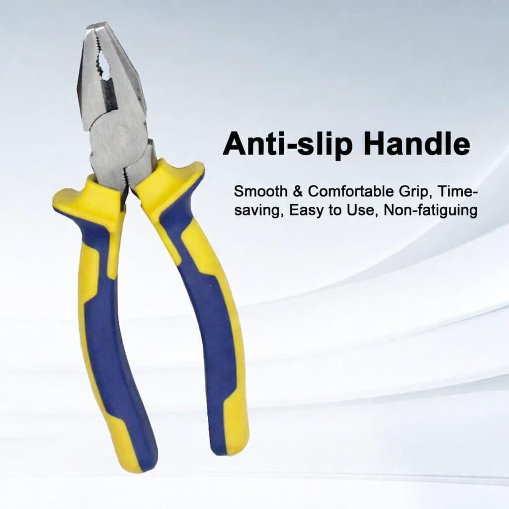6" Steel Anti-Slip Handle Electrician's Pliers