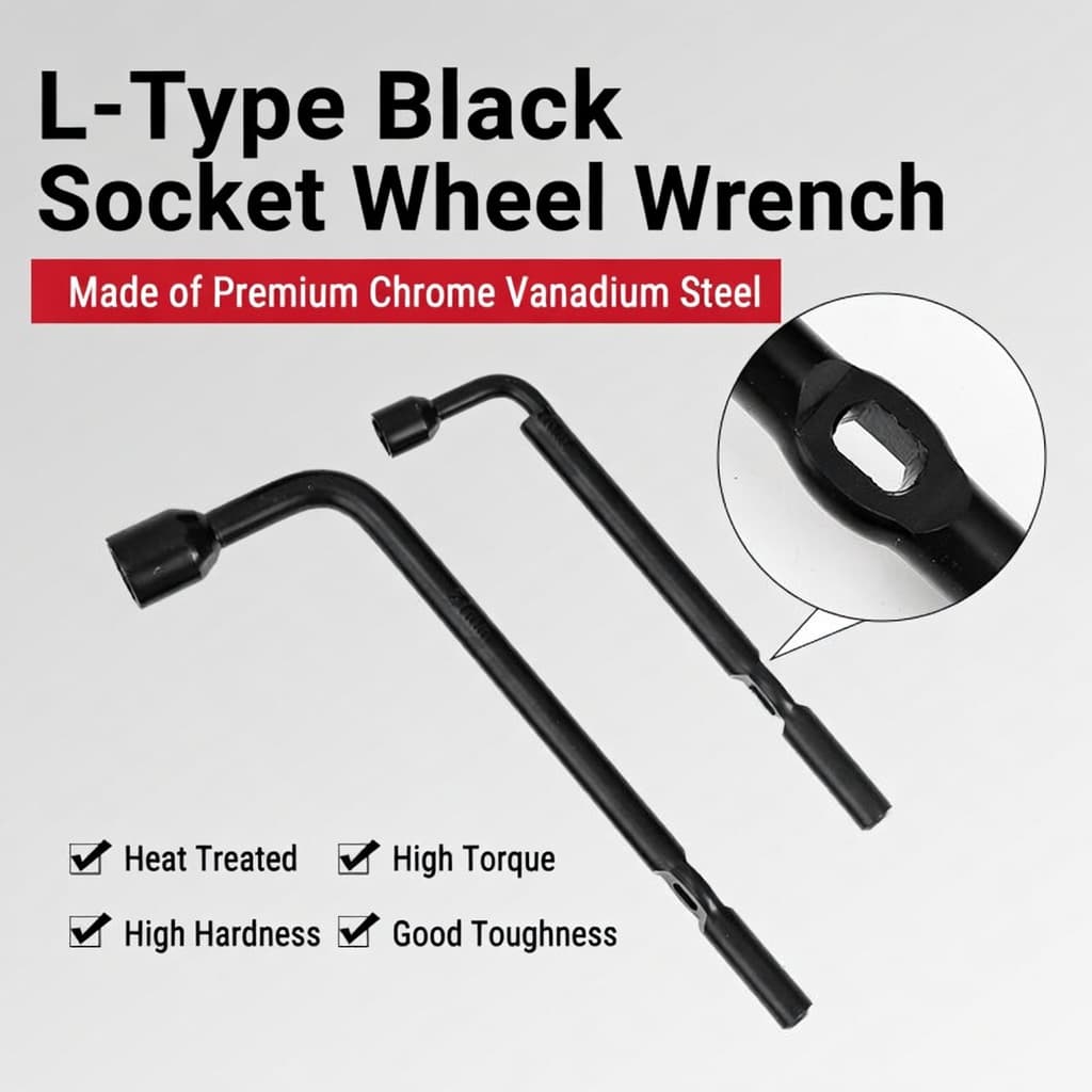 Automotive Tire Change L-Shaped Ergonomic Wrench