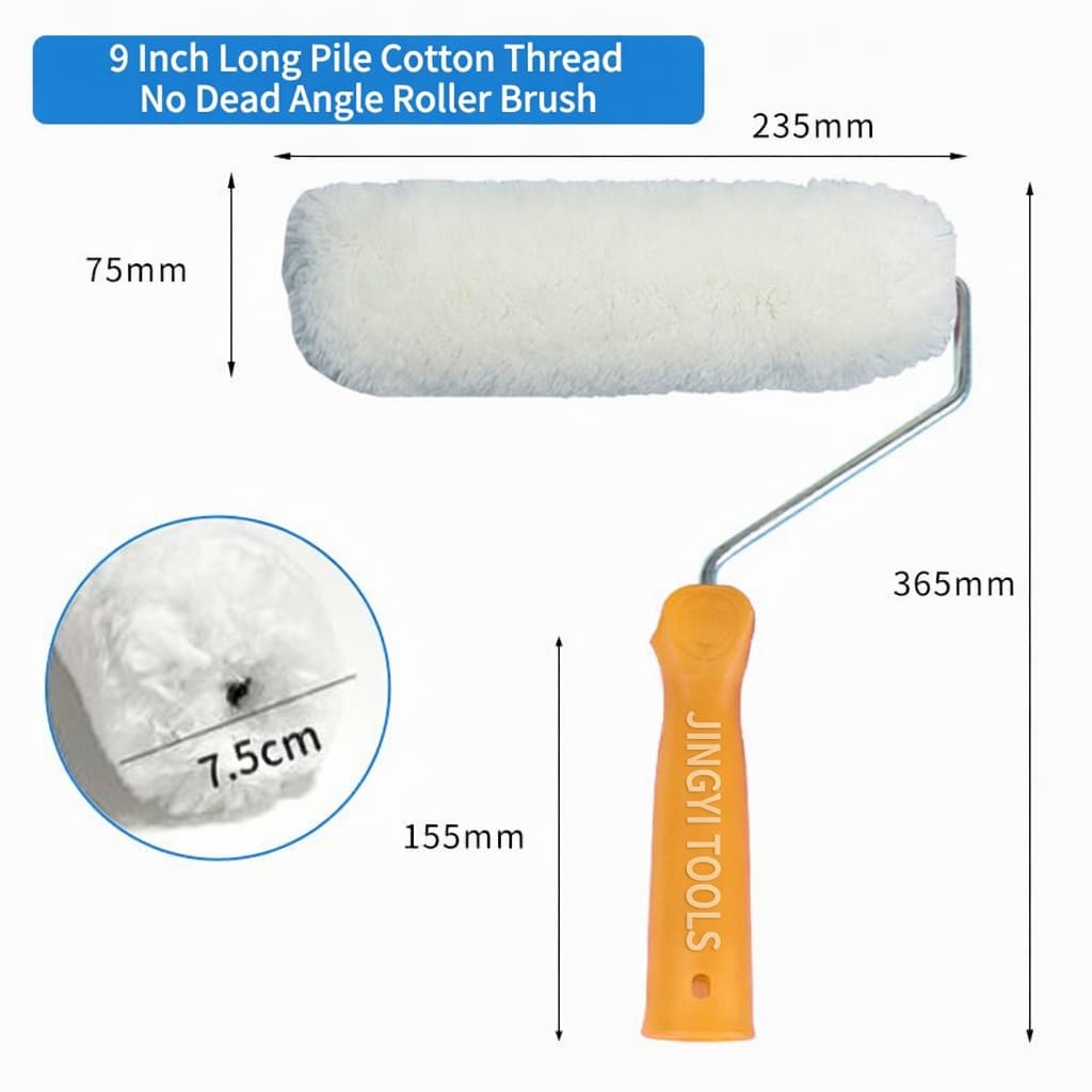 9in Long Handle Roller 12