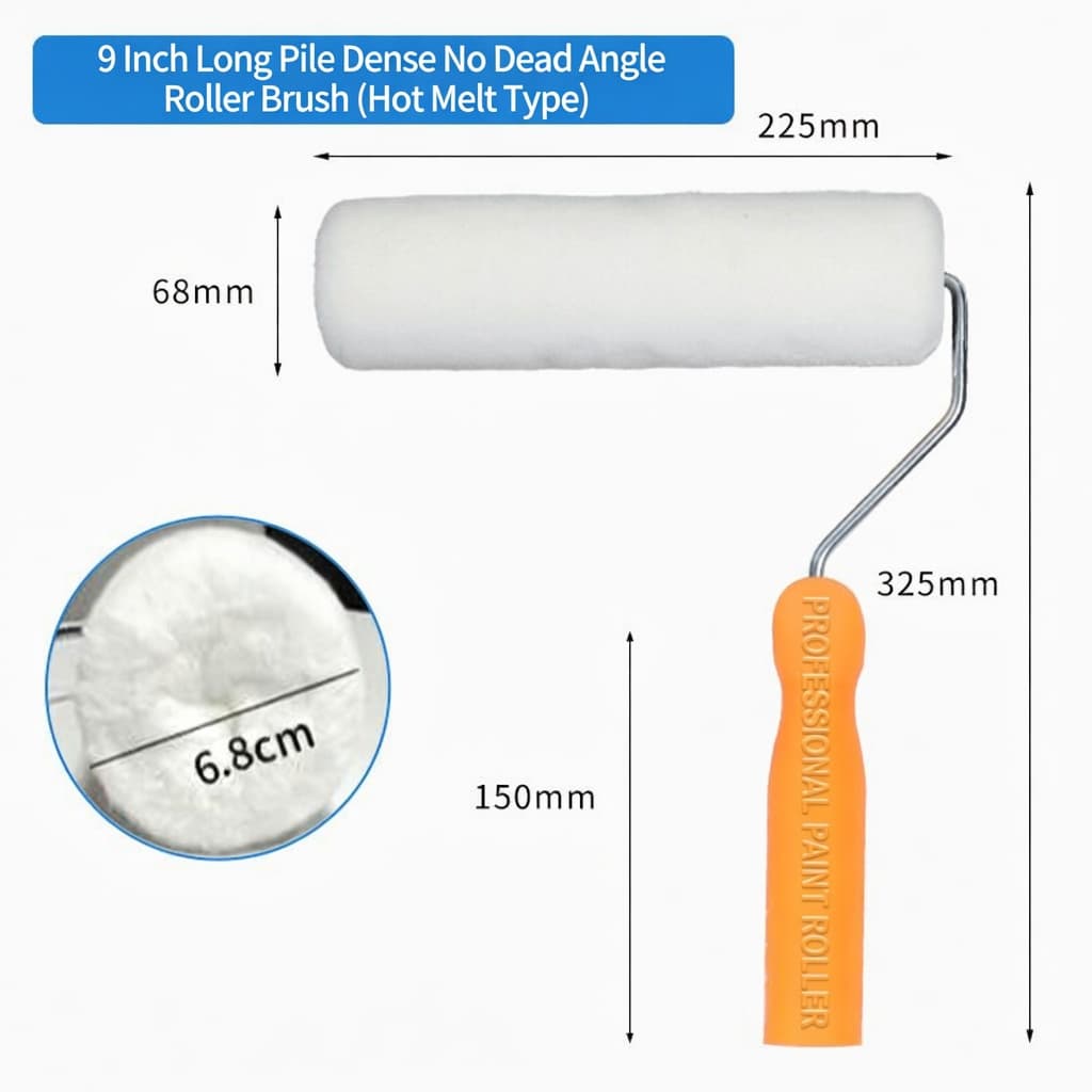Medium-Long Bristles for Coating Paint Roller