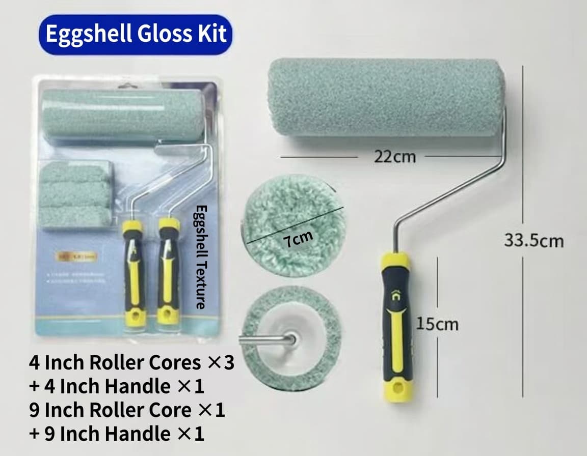 9in Eggshell Finish Set