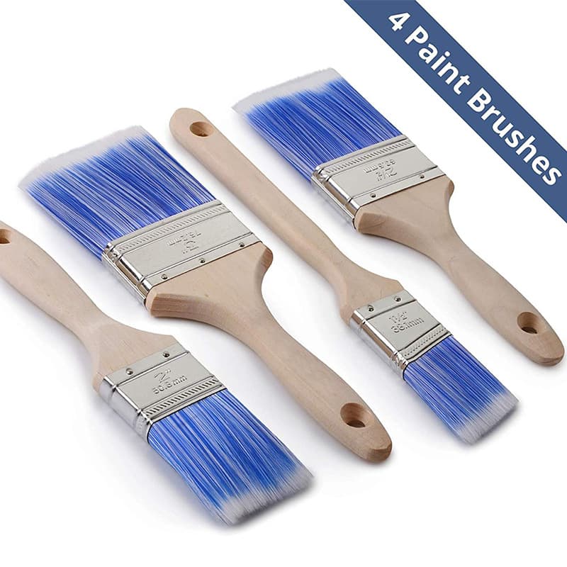 Angled Artificial Silk Large Area Paint Brush