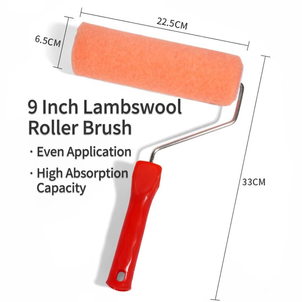 Fine Wool Medium Length Coating Roller Brush